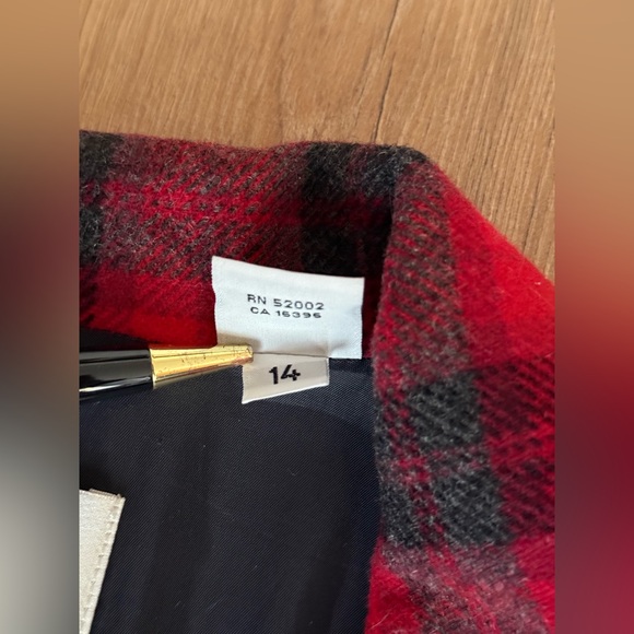 Vintage Red Plaid Holiday Wool Blazer - Picture 7 of 9